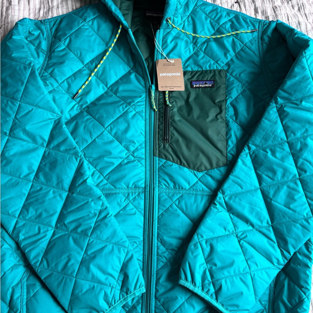 Patagonia Diamond Quilted Bomber Jacket NWT